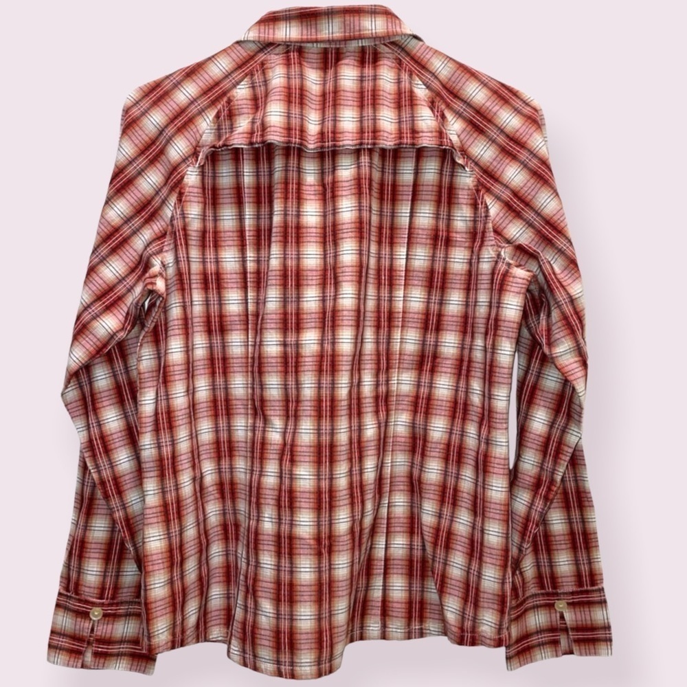 Pendleton Rust Colored Plaid Button Down Shirt - image 4
